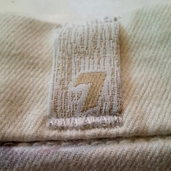 7 FOR ALL MANKIND jeans SIZE 26 HIGH RISE subtle flowers pattern - Picture 10 of 15